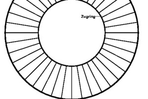  Abb. 7a: Geometrie des untersuchten Carbon-Ringseildachs 