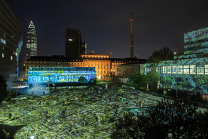  Luminale 2012: Timedrift, eine Video-Licht-Installation auf dem Kultur Campus 