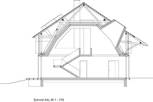  Schnitt AA, M 1 : 175 