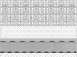  Regeldetail Fahrbahnaufbau, M 1 : 25 