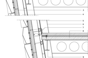  Vertikalschnitt Fassade, M 1 : 40 