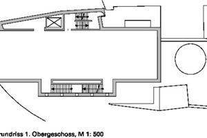  Grundriss 1. Obergeschoss, M 1 : 500 