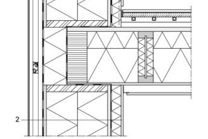  Detailschnitt opake Außenwand, M 1 : 20 