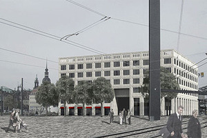  Entwurf für die Postplatzbebauung - Rohdecan Architekten 