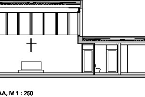  Schnitt AA, M 1 : 250 