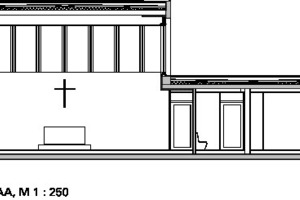  Schnitt AA, M 1 : 250 