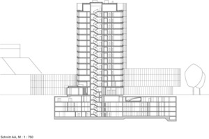 Schnitt AA, M 1 : 750 