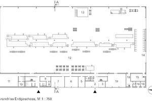  Grundriss EG, M 1 : 750 