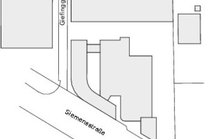  Lageplan, M 1 : 4000 