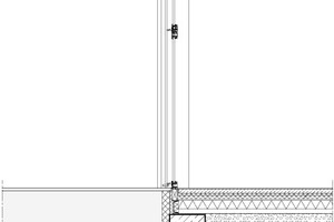  Fassadenschnitt, M 1 : 75 