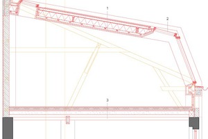  Dachdetail Seitenhaus, M 1 : 75 