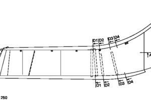  Grundriss Schaufelschluchtbrücke, M 1 : 250D 