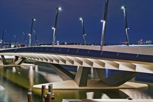 Die Baakenhafenbrücke ist das Ergebnis einer engen Zusammenarbeit zwischen den Architekten Wilkinson Eyre aus London und den Ingenieuren vom Ingenieurbüro Happold aus Berlin 