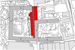  Lageplan, M 1 : 3 500 