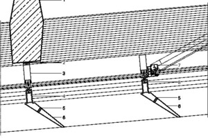  Fassade vor Betonstütze, M 1 : 15 