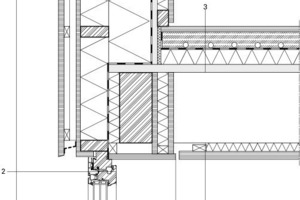  Detail, Anschluss Geschossdecke mit Fenster, M 1 : 12,5 