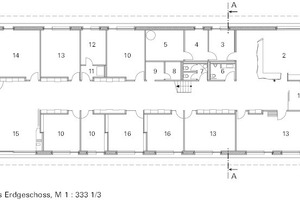  Grundriss Erdgeschoss, M 1 : 333 1/3 