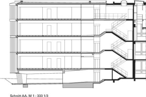  Schnitt AA, M 1 : 333 1/3 