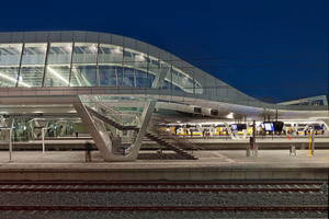  Gewinner Kategorie Urban development & initiatives: Arnhem Central Station/NL, Architektur: UNStudio
Die Bahnsteige   