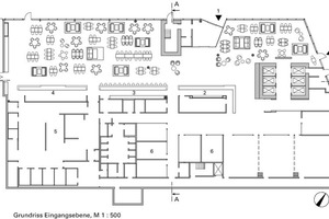  Grundriss Eingangsebene, M 1 : 500 