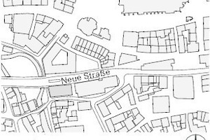  Lageplan, M 1 : 7 500 