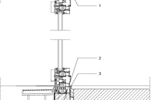  Vertikalschnitt Faltanlage, M 1 : 10 