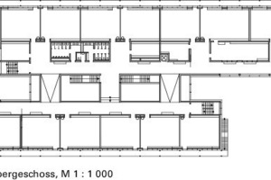  Grundriss, 1.OG M 1 : 1 000 