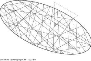  Grundriss Deckenspiegel, M 1 : 333 1/3 