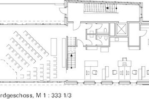  Grundriss Erdgeschoss, M 1 : 333 1/3 