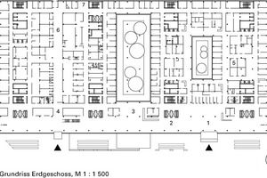  Grundriss Erdgeschoss, M 1 : 1 500 