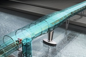  3D-Studie der Brücke im geschlossenen... 