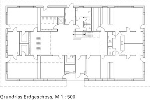  Grundriss Erdgeschoss, M 1 : 500 