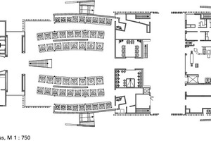  Grundriss Erdgeschoss, M 1 : 750 