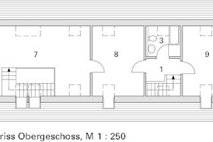  Grundriss Dachgeschoss, M 1 : 250 