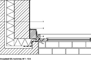  Prinzipdetail, horizontal, M 1 : 12,5 