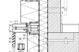  Fensteranschluss Fassadenschnitt, M 1 : 12,5 