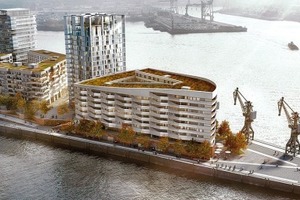  Strandkai, v. r.: léonwohlhage, ingenhoven, LRW Architekten mit be Hamburg (Elbseite), Hadi Teherani 