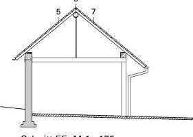  Schnitt E-E, M 1:175 