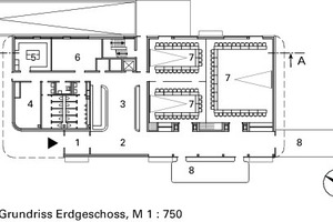  Grundriss Erdgeschoss, M 1 : 750 