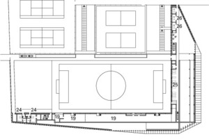  Grundriss Ebene +2, M 1 : 1 250 