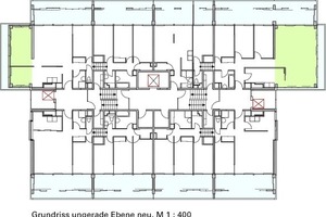  Grundriss ungerade Ebene neu, M 1 : 400 