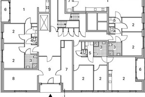  Grundriss Erdgeschoss, Block C, M 1 : 333 1/3 