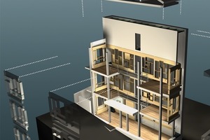  Explosionszeichnung und Konstruktionsprinzip der ersten Bauphase / Architekt: Ihsan Bilgin 