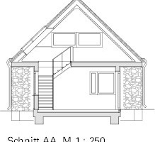  Schnitt, M 1 : 250 