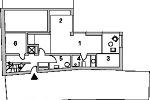  Grundriss Untergeschoss, M 1 : 333 1/3 