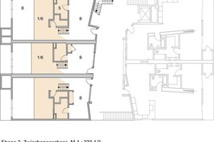  Ebene 2 Zwischengeschoss, M 1 : 333 1/3 