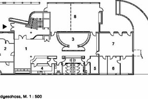  Erdgeschoss, M 1 : 500 