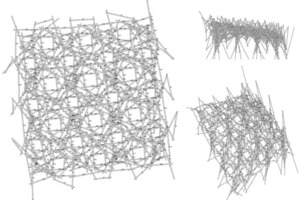 Beispiel für den Entwurf einer komplexen Raumstruktur aus 665 einzelnen Stabelementen  