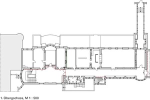  1. Obergeschoss, M 1 : 500 