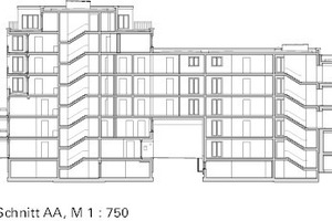  Schnitt AA, M 1 : 750 